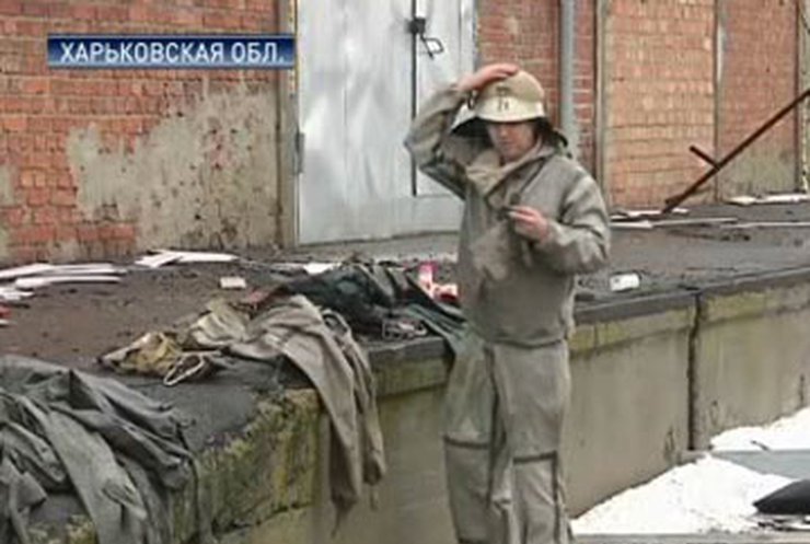 В Харьковской области произошел пожар на складе ядохимикатов