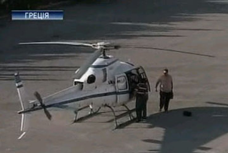 В Греции преступники совершили побег на вертолете