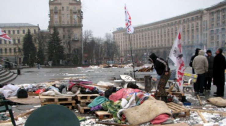 Милиция задержала участников объединения "Щит" за погром на Майдане