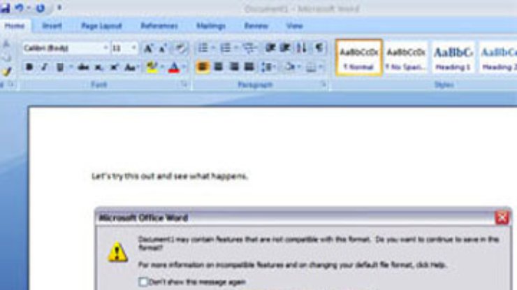Microsoft представила Service Pack 2 для Office 2007