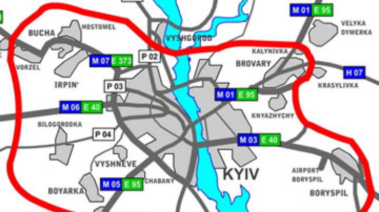 Вокруг Киева не будет кольцевой дороги