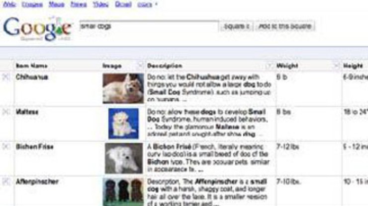 Google запустил новый поисковик Squared