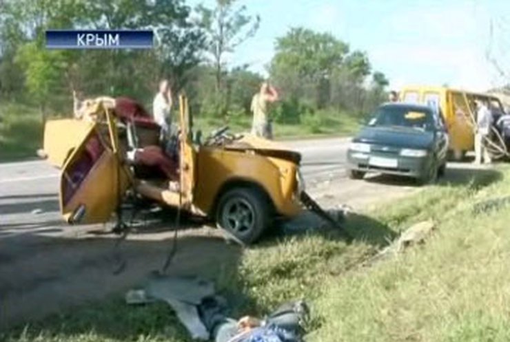 В Крыму произошла серьёзная автокатастрофа