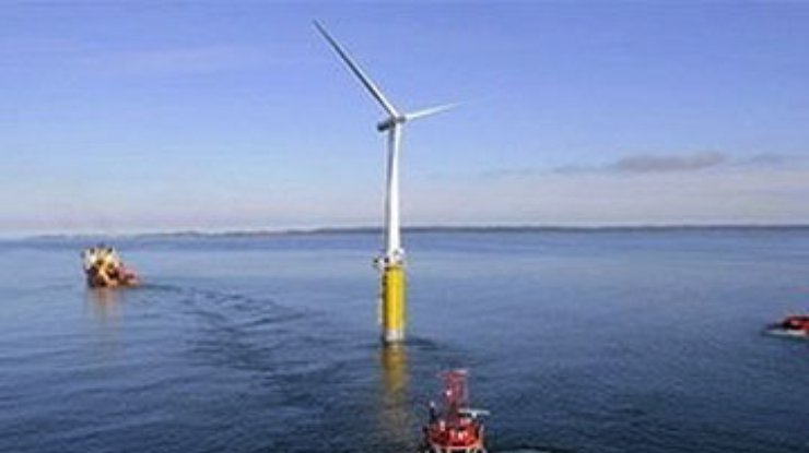 В Норвегии создана первая в мире плавучая ветротурбина