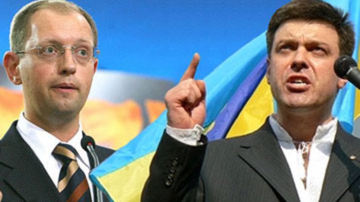 Тягнибок и Яценюк не ведут переговоров с Ющенко