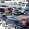 На немецком автобане столкнулись 130 машин