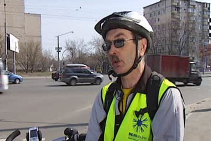 Киевские велосипедисты отстаивают свои права