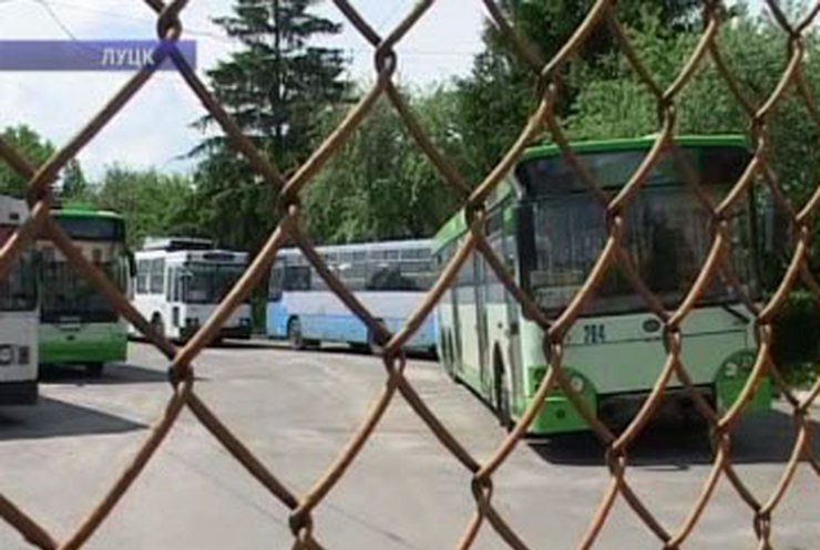 В Луцке бастуют водители троллейбусов