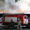 В Очакове сгорел рынок