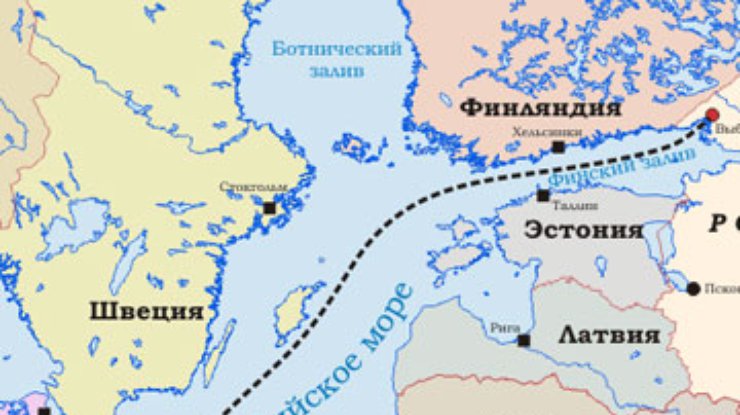 "Северный поток" достиг материка