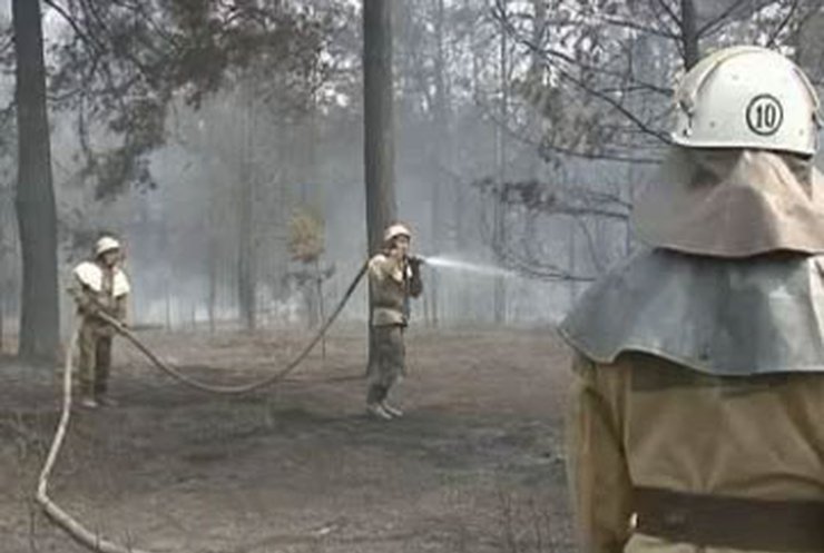 Пожары вспыхивают во многих регионах Украины