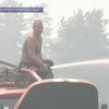 В Новомосковском лесничестве продолжается борьба с огнём