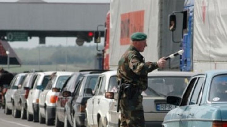 На украинско-словацкой границе возникла пробка