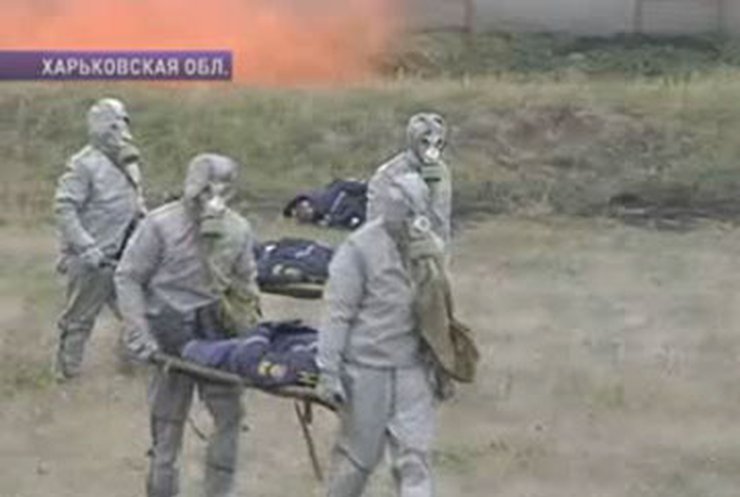 Под Харьковом на опасных складах провели учения