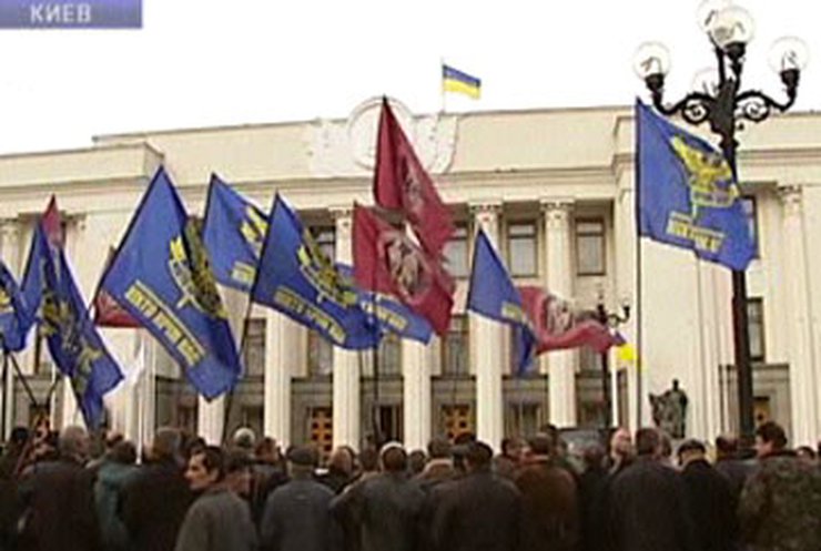 Сегодня в Киеве протестовали ветераны Афганской войны