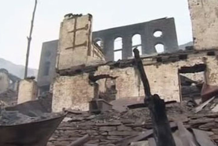 В Дагестане полностью сгорела деревня