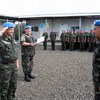 Украинские военные возвращаются из Либерии домой