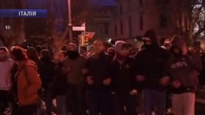 В Риме студентами парализовано движение