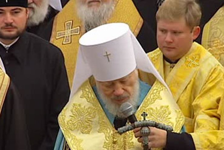 На Владимирской горке состоялся торжественный молебен