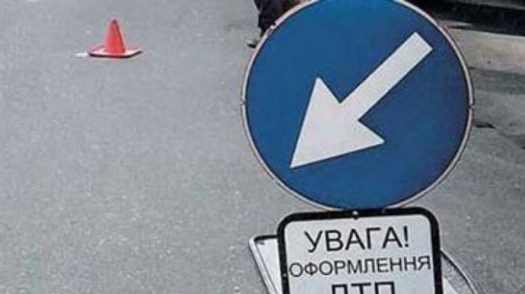 ДТП в Киеве: Столкнулись восемь авто