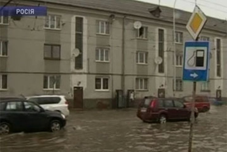 В Калининграде началось сильное наводнение