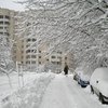 Киевские дворники убирали снег всю ночь, но тщетно