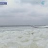 Возле Одессы замерзло Черное море