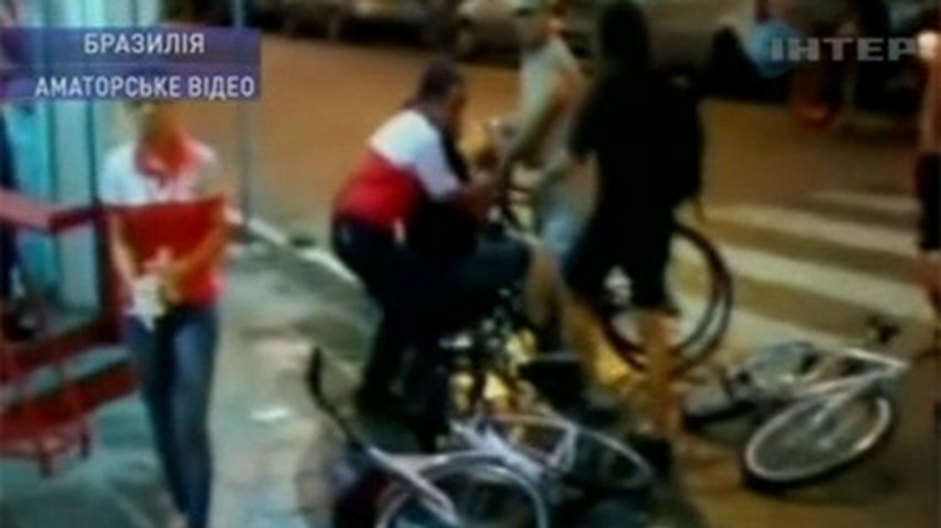 В бразильском городе автомобилист сбил 20 велосипедистов