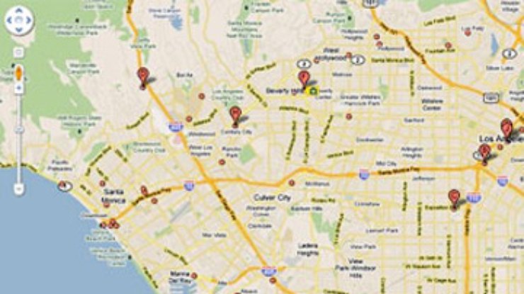 Google Maps отметил на картах станции для зарядки электрокаров
