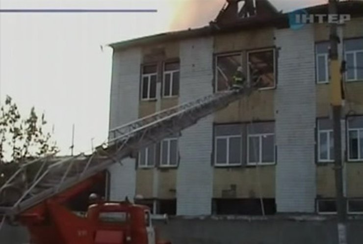 В Черновцах горел завод по переработке рыбы