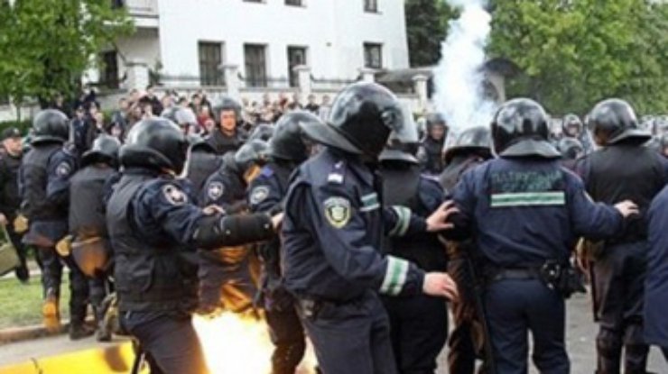 В милиции не увидели агрессии со стороны левых радикалов во Львове