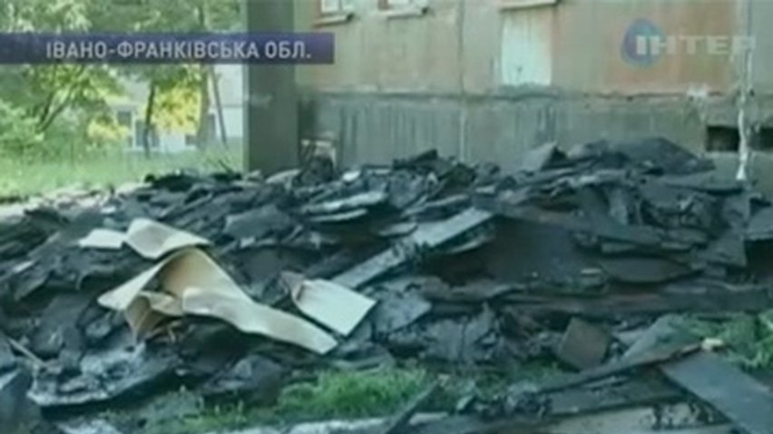 На Ивано-Франковщине горел пятиэтажный жилой дом