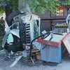 В Одессе джип протаранил киоск на тротуаре