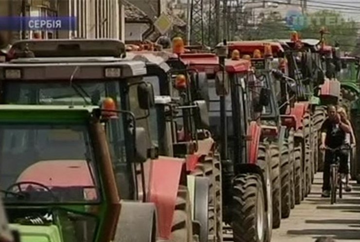 Сербские фермеры угрожают начать тракторный поход на Белград