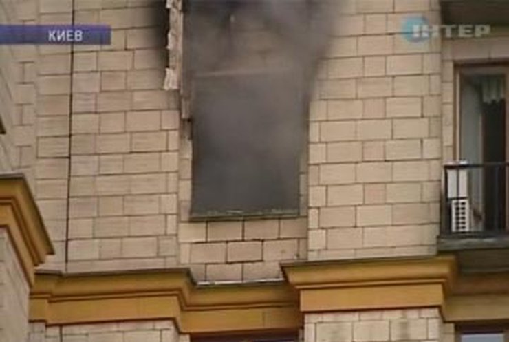 В столице горела гостиница "Украина"