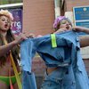 Активистки FEMEN протестовали против "джинсы" в журналистике