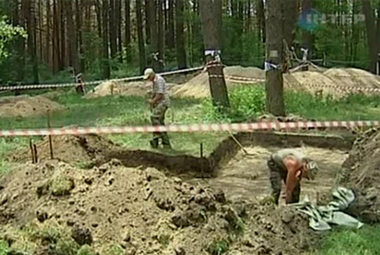 В Быковнянском лесу начались раскопки захоронения жертв репрессий