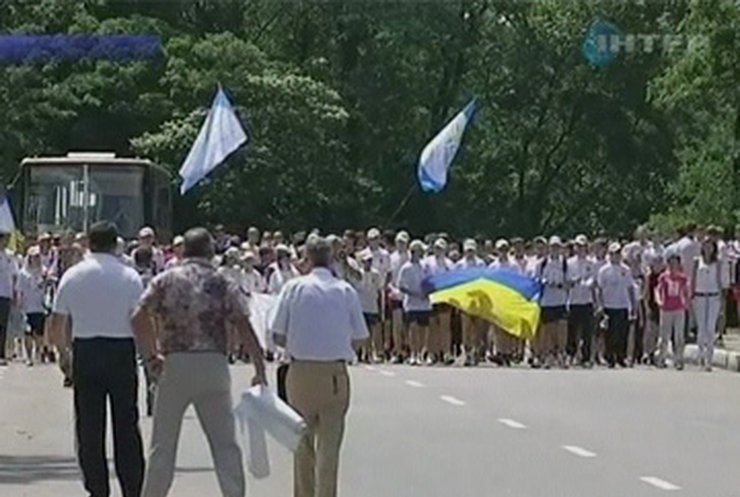 В Кировограде прошел массовый забег в честь Международного Олимпийского дня