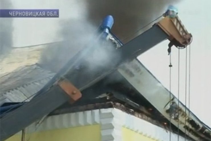 В Черновицкой области горел детский дом