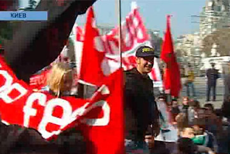 На Михайловской площади продолжились студенческие протесты