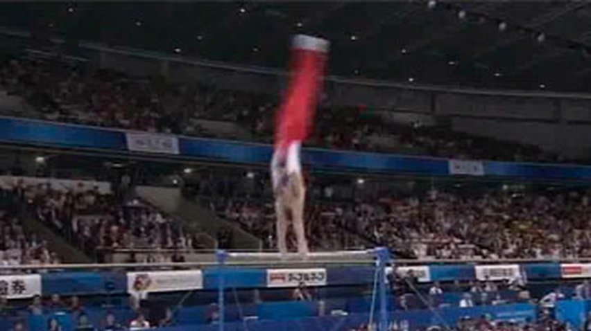 Китай лидирует в мужской спортивной гимнастике