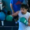 Мэнни Пакьяо провел показательную тренировку