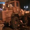 ДТП в Харькове: автомобиль залетел под бульдозер