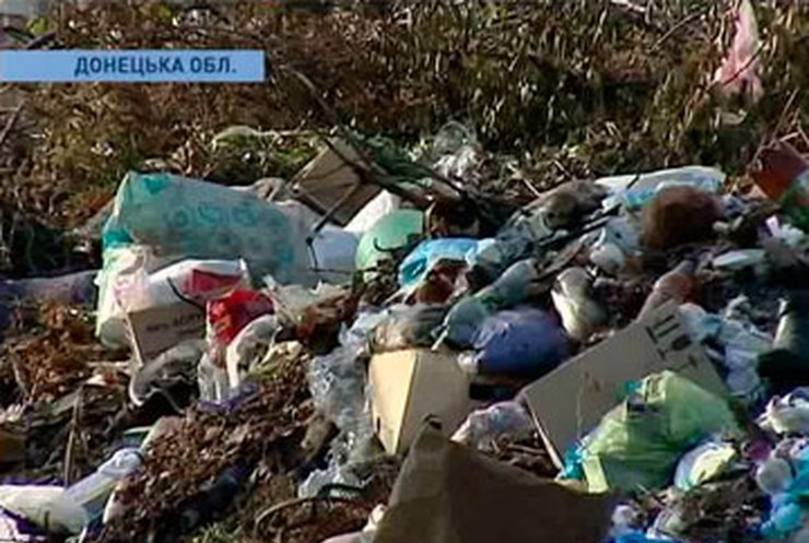 Родинск в Донецкой области утопает в мусоре