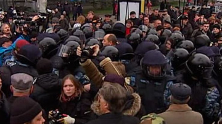 Киевская милиция задержала в годовщину Майдана 9 человек