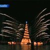 В Бразилии установили плавучую рождественскую елку