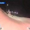 Немецкий велосипедист устроил гонку  с лыжником