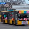 В Херсоне появился праздничный троллейбус