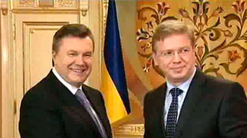 Янукович встретился с верховным комиссаром ЕС
