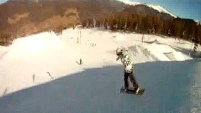 Сноубордист Билли Морган выполнил очень сложный трюк